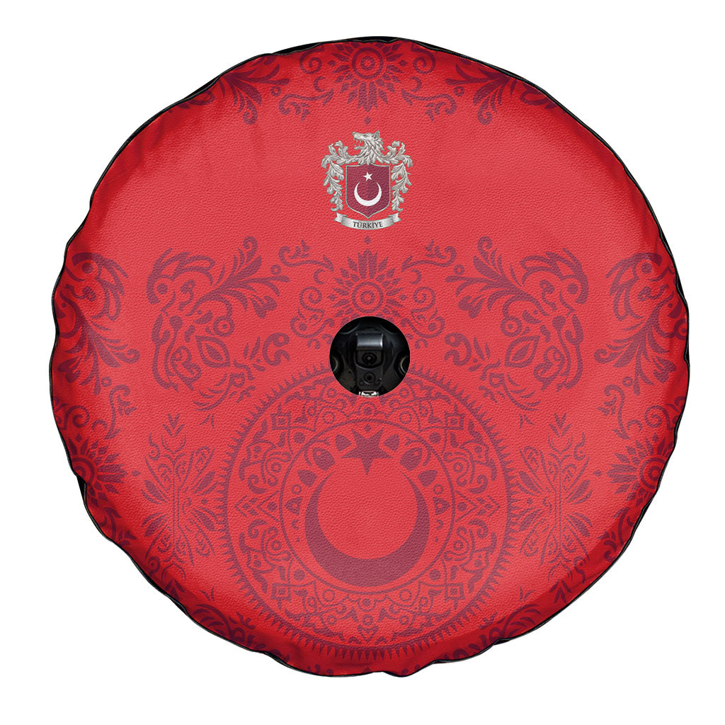 World Football 2026 Turkey Spare Tire Cover Crescent Stars Ottoman Baroque Pride