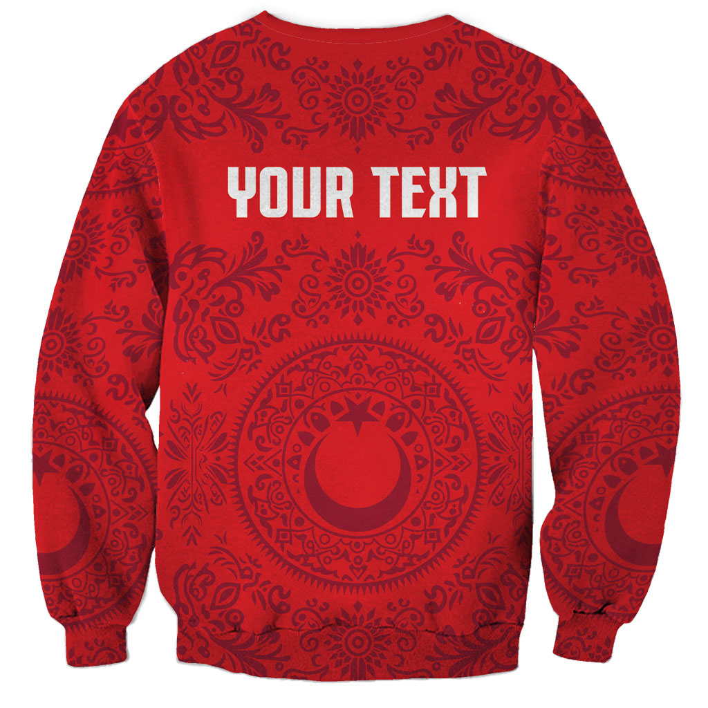 Custom World Football 2026 Turkey Sweatshirt Crescent Stars Ottoman Baroque Pride