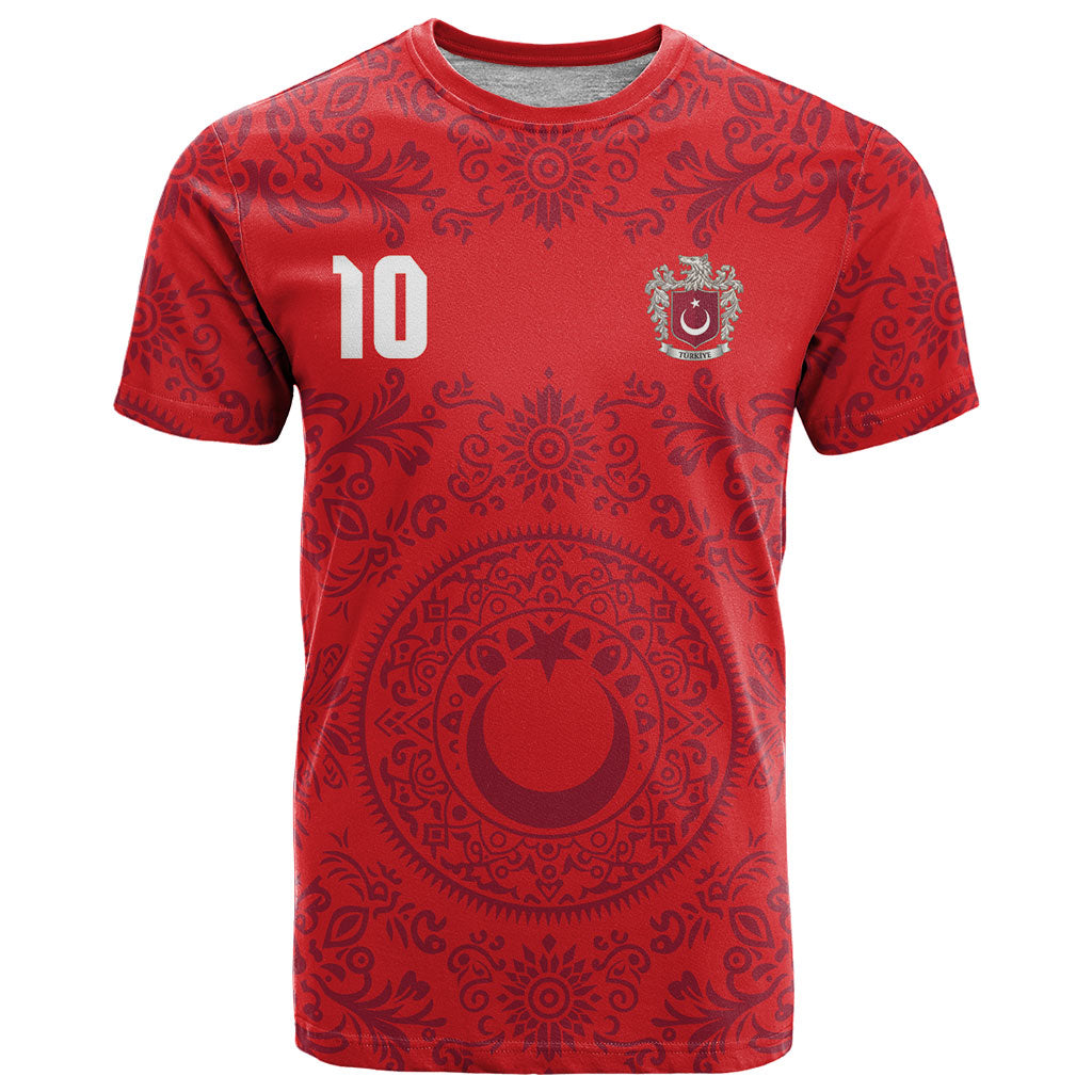 Custom World Football 2026 Turkey T Shirt Crescent Stars Ottoman Baroque Pride