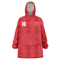 Custom World Football 2026 Turkey Wearable Blanket Hoodie Crescent Stars Ottoman Baroque Pride