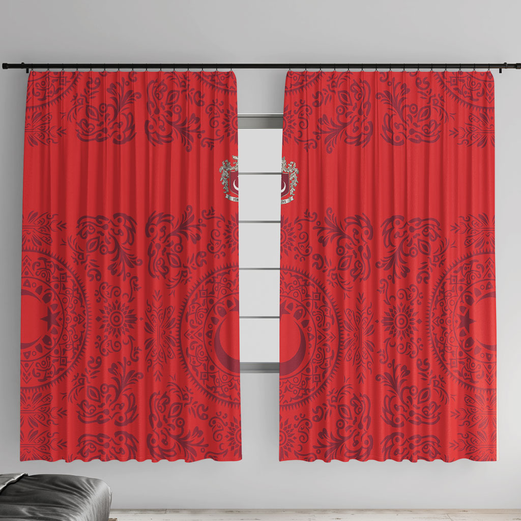 World Football 2026 Turkey Window Curtain Crescent Stars Ottoman Baroque Pride