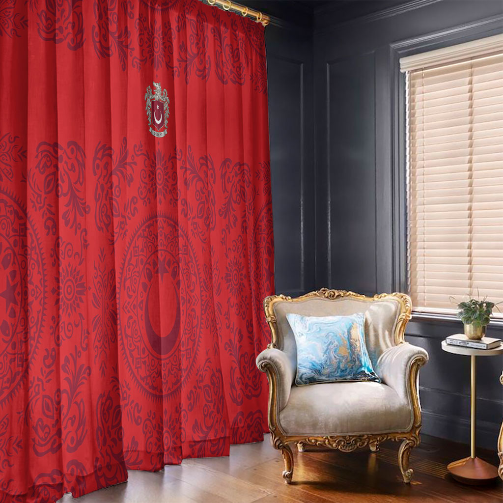 World Football 2026 Turkey Window Curtain Crescent Stars Ottoman Baroque Pride