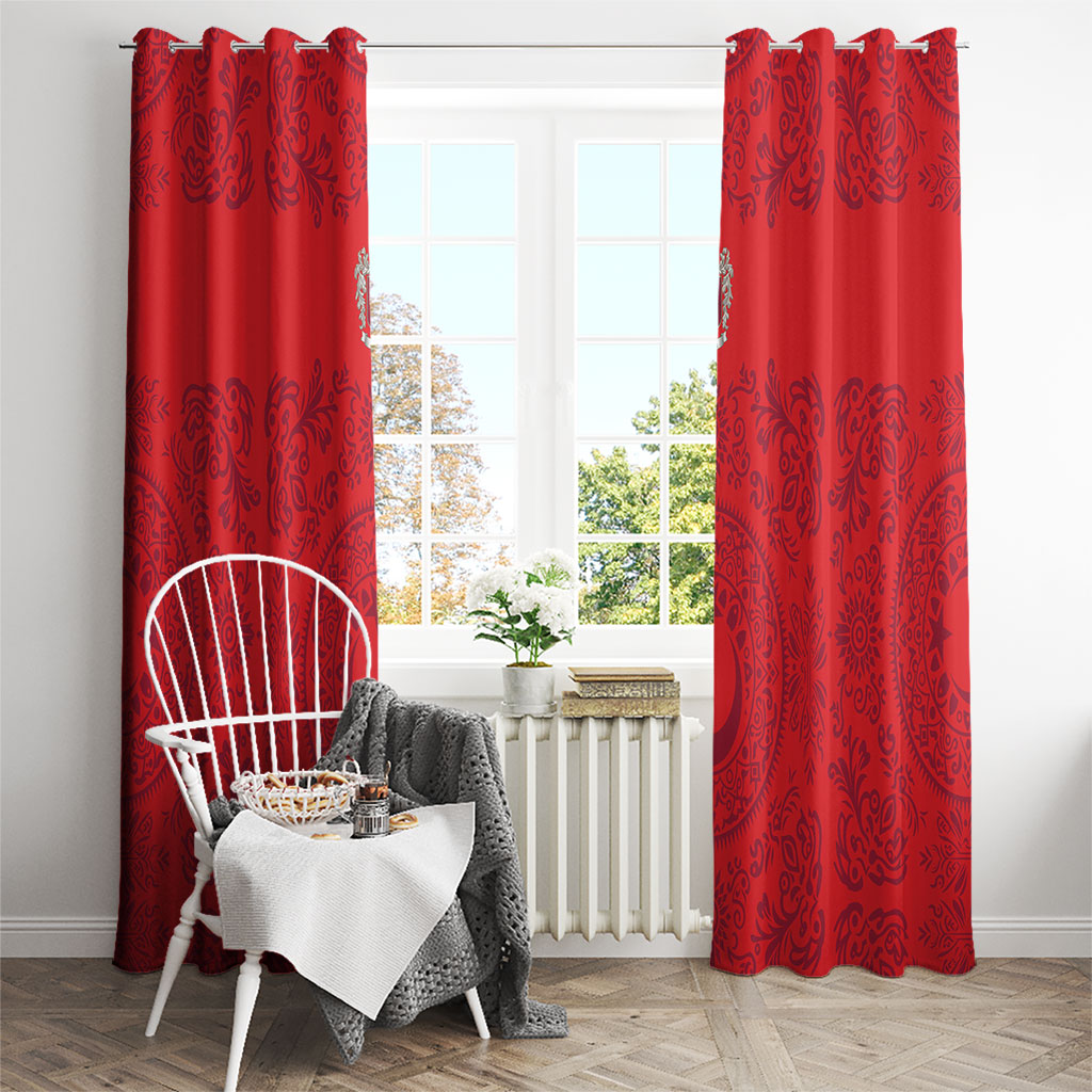 World Football 2026 Turkey Window Curtain Crescent Stars Ottoman Baroque Pride