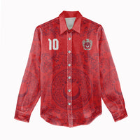 Custom World Football 2026 Turkey Women Casual Shirt Crescent Stars Ottoman Baroque Pride