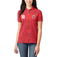 Custom World Football 2026 Turkey Women Polo Shirt Crescent Stars Ottoman Baroque Pride