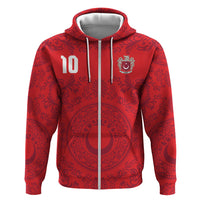 Custom World Football 2026 Turkey Zip Hoodie Crescent Stars Ottoman Baroque Pride