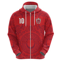 Custom World Football 2026 Turkey Zip Hoodie Crescent Stars Ottoman Baroque Pride