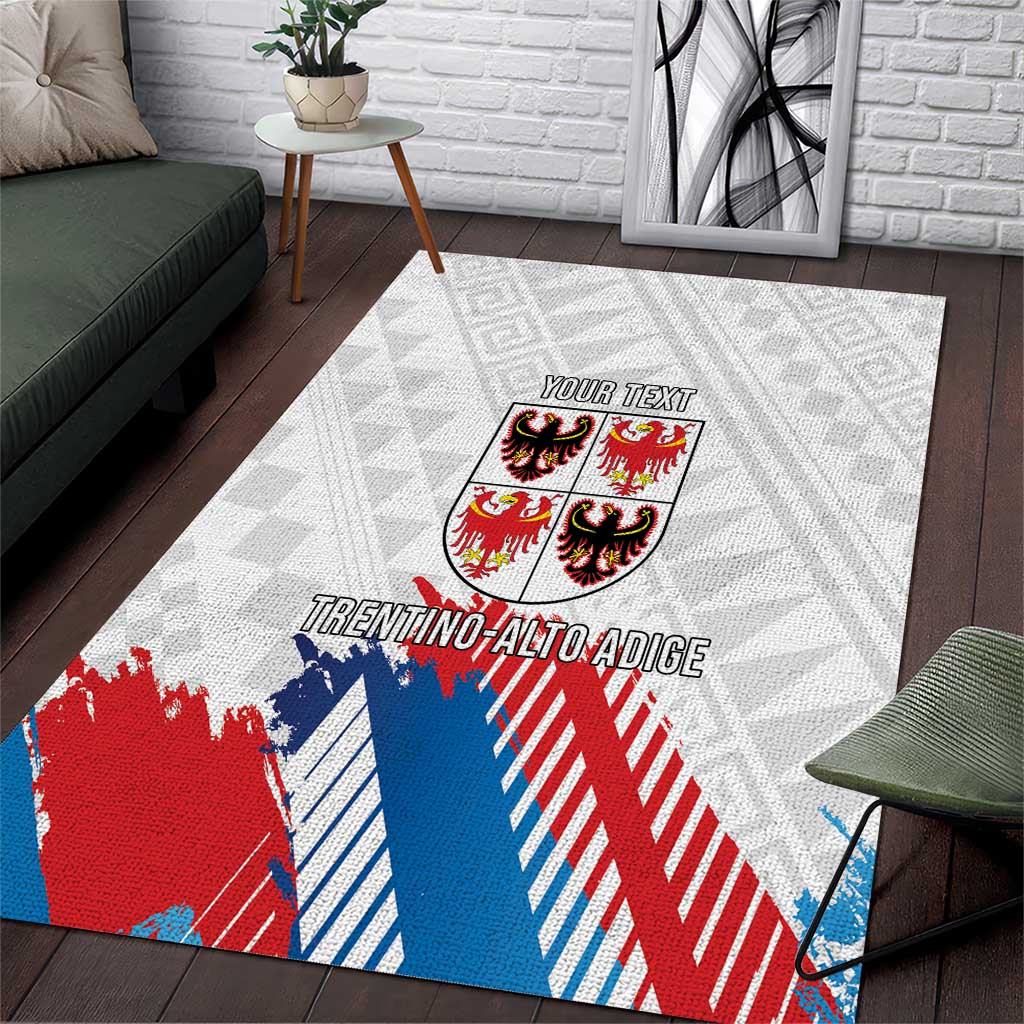 Personalized Italy Trentino-Alto Adige Area Rug Flag Style - Wonder Print Shop