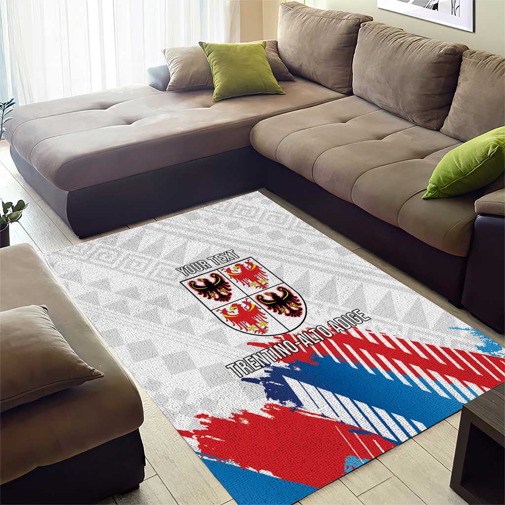 Personalized Italy Trentino-Alto Adige Area Rug Flag Style - Wonder Print Shop