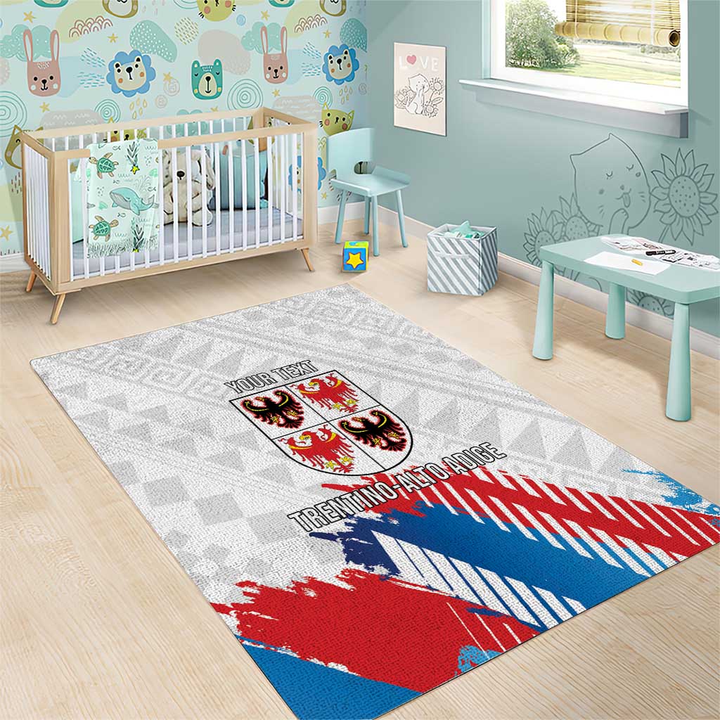 Personalized Italy Trentino-Alto Adige Area Rug Flag Style - Wonder Print Shop