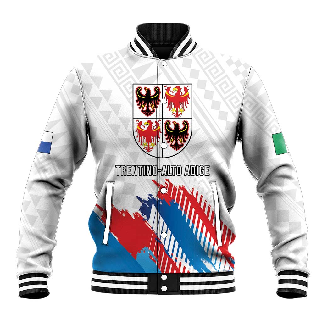 Personalized Italy Trentino-Alto Adige Baseball Jacket Flag Style - Wonder Print Shop
