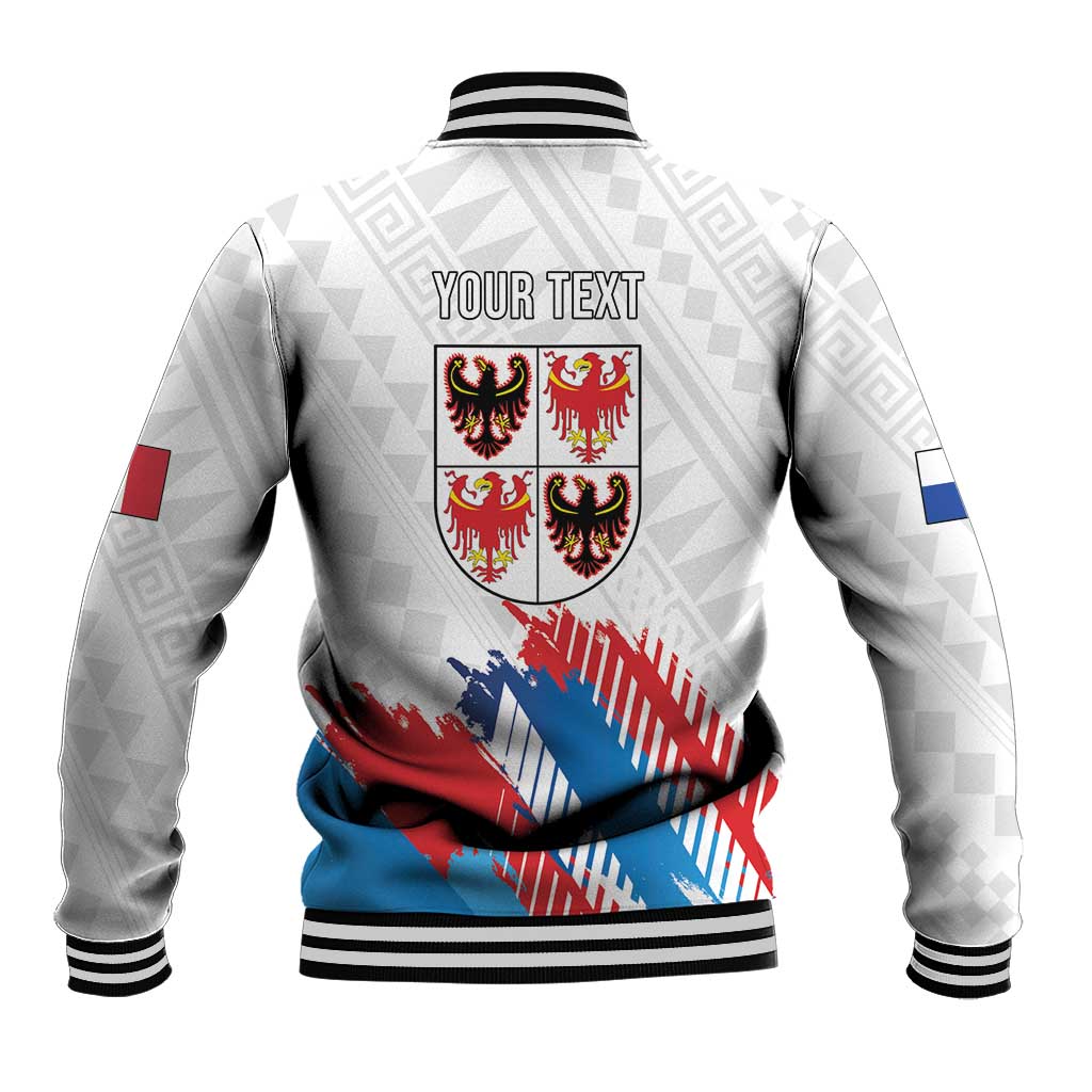 Personalized Italy Trentino-Alto Adige Baseball Jacket Flag Style - Wonder Print Shop