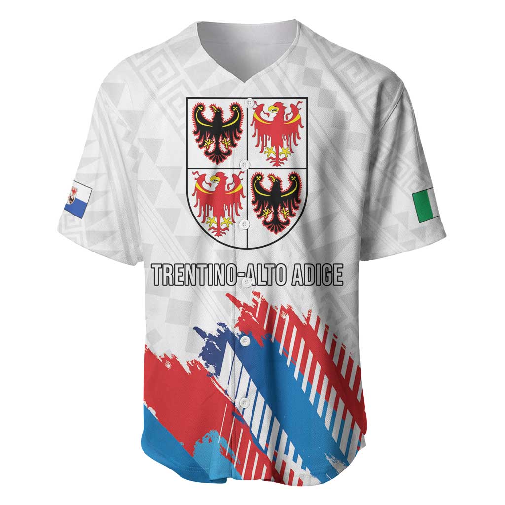 Personalized Italy Trentino-Alto Adige Baseball Jersey Flag Style - Wonder Print Shop