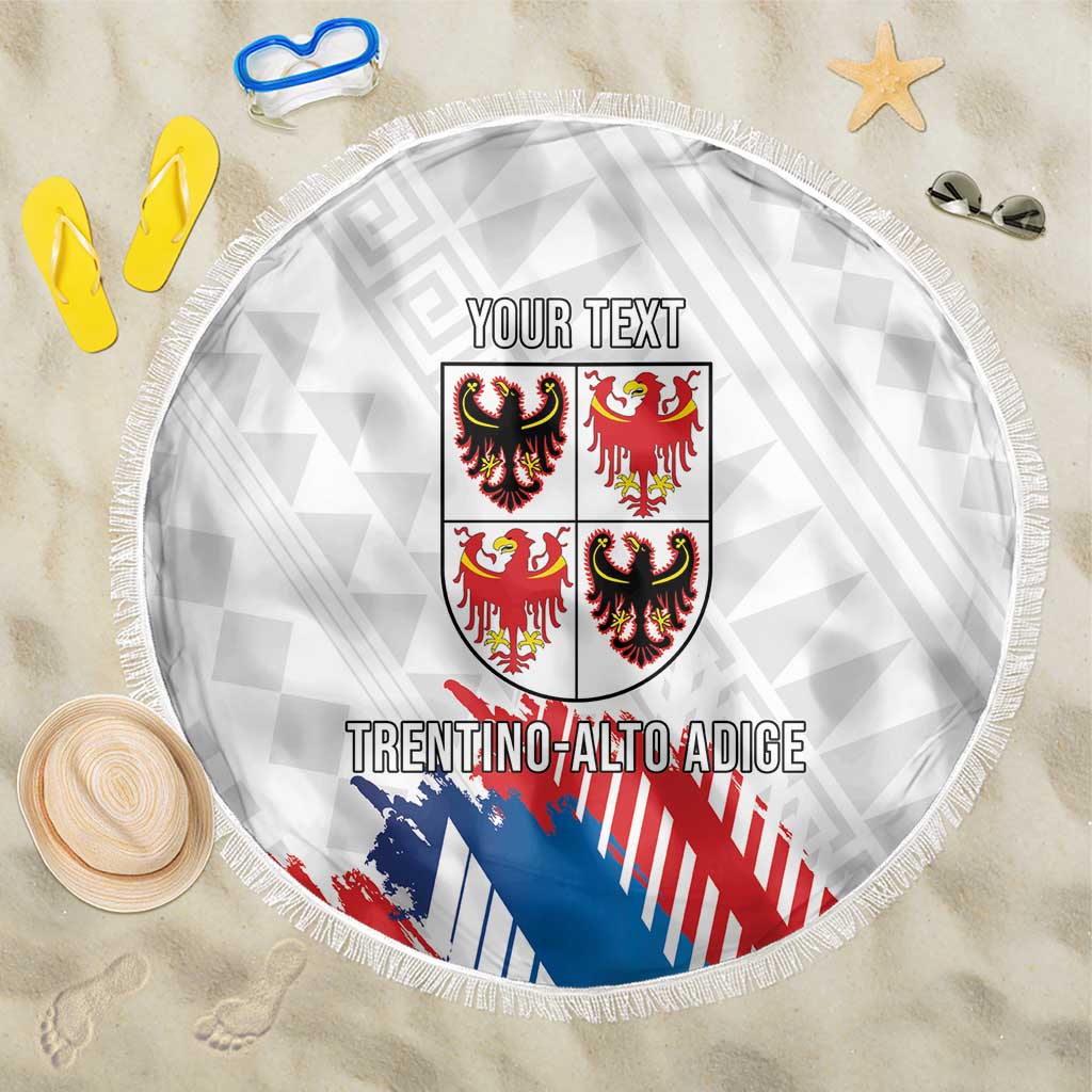 Personalized Italy Trentino-Alto Adige Beach Blanket Flag Style - Wonder Print Shop