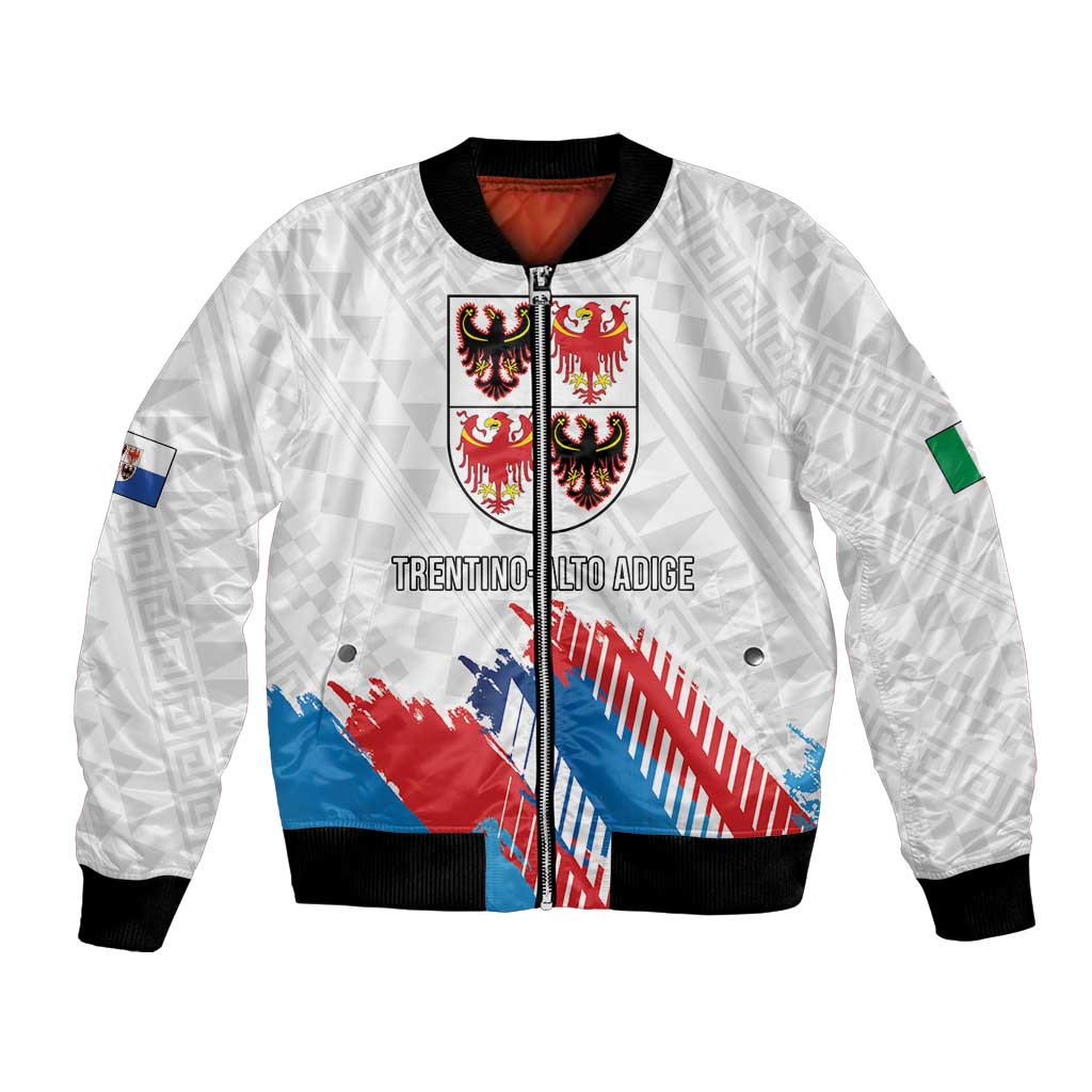 Personalized Italy Trentino-Alto Adige Bomber Jacket Flag Style - Wonder Print Shop