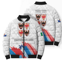 Personalized Italy Trentino-Alto Adige Bomber Puffer Jacket Flag Style - Wonder Print Shop