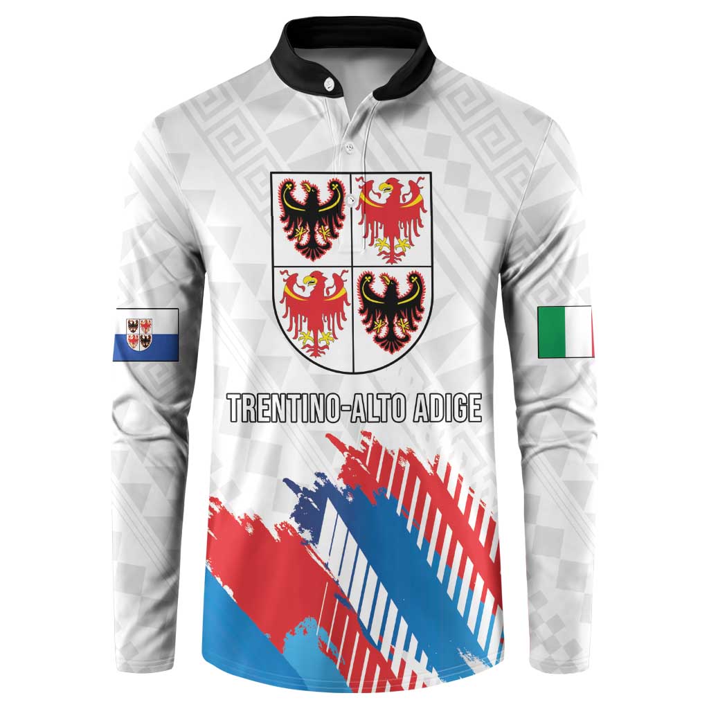 Personalized Italy Trentino-Alto Adige Button Sweatshirt Flag Style - Wonder Print Shop