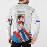 Personalized Italy Trentino-Alto Adige Button Sweatshirt Flag Style - Wonder Print Shop