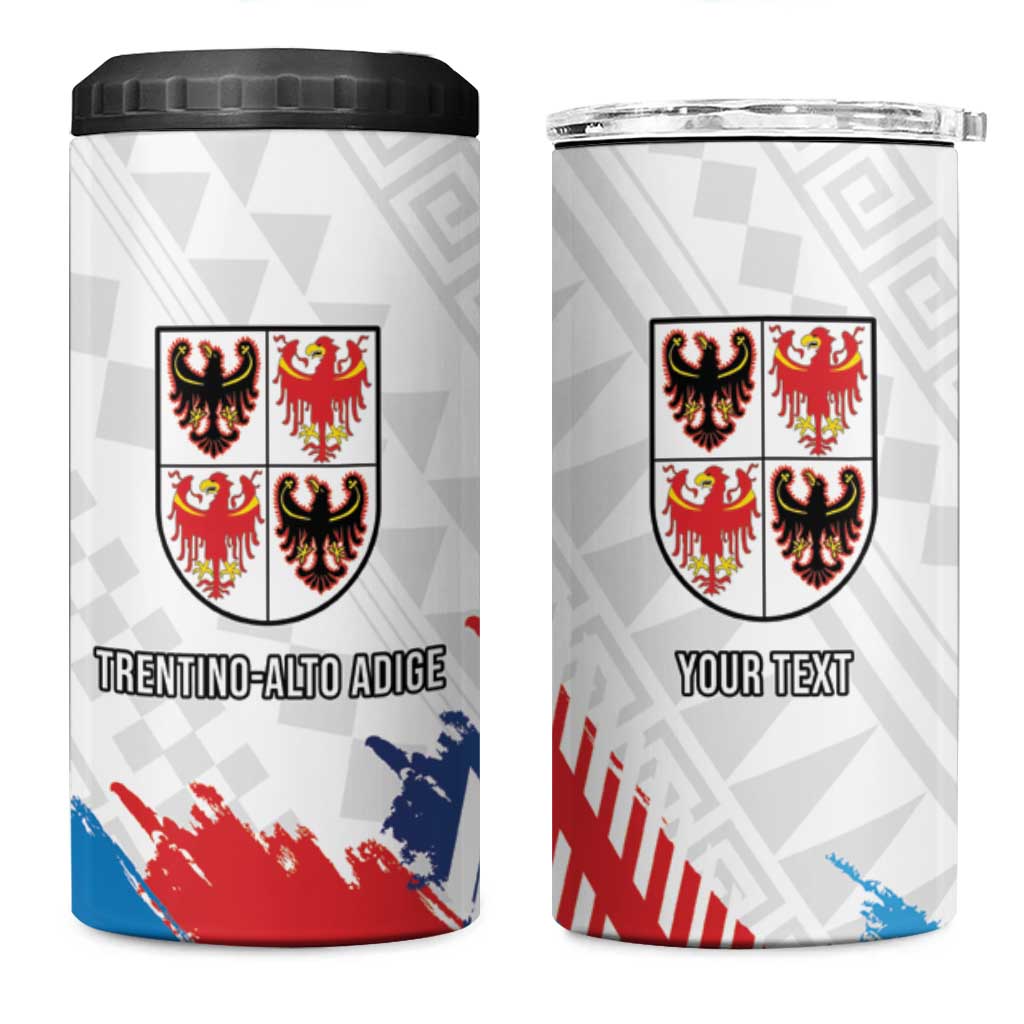 Personalized Italy Trentino-Alto Adige 4 in 1 Can Cooler Tumbler Flag Style - Wonder Print Shop