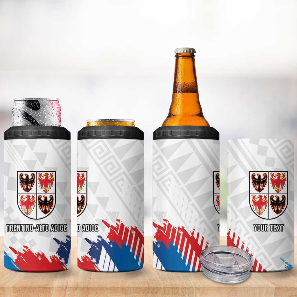 Personalized Italy Trentino-Alto Adige 4 in 1 Can Cooler Tumbler Flag Style - Wonder Print Shop