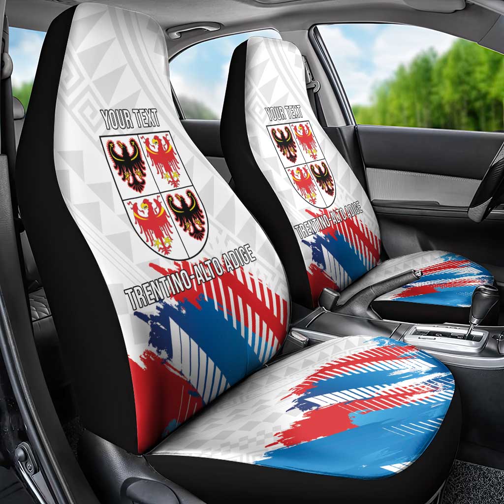 Personalized Italy Trentino-Alto Adige Car Seat Cover Flag Style - Wonder Print Shop