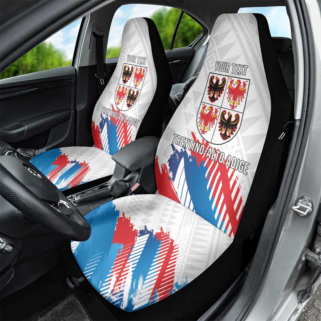 Personalized Italy Trentino-Alto Adige Car Seat Cover Flag Style - Wonder Print Shop