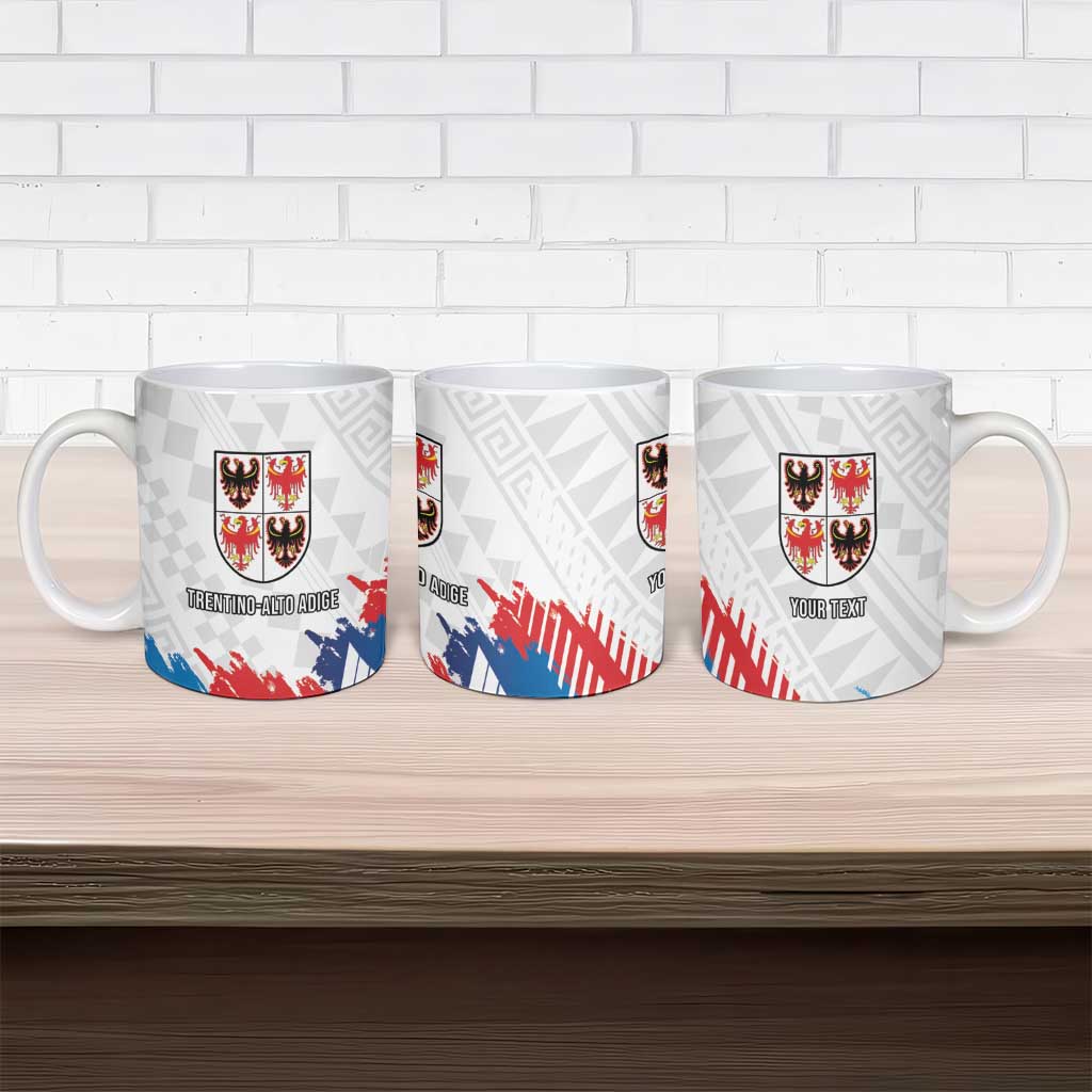 Personalized Italy Trentino-Alto Adige Ceramic Mug Flag Style - Wonder Print Shop