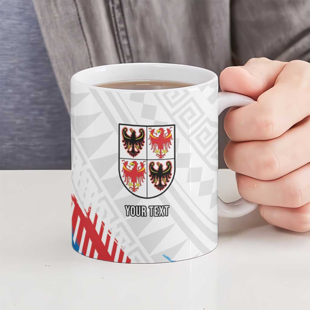 Personalized Italy Trentino-Alto Adige Ceramic Mug Flag Style - Wonder Print Shop