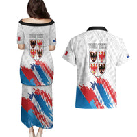 Personalized Italy Trentino-Alto Adige Couples Matching Puletasi and Hawaiian Shirt Flag Style - Wonder Print Shop