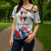 Personalized Italy Trentino-Alto Adige Cross Shoulder Shirt Flag Style - Wonder Print Shop