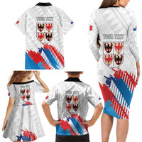 Personalized Italy Trentino-Alto Adige Family Matching Long Sleeve Bodycon Dress and Hawaiian Shirt Flag Style - Wonder Print Shop