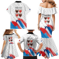 Personalized Italy Trentino-Alto Adige Family Matching Mermaid Dress and Hawaiian Shirt Flag Style - Wonder Print Shop