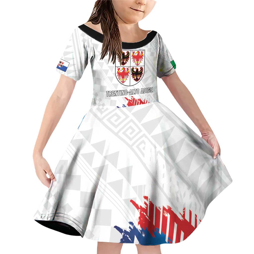 Personalized Italy Trentino-Alto Adige Family Matching Off Shoulder Short Dress and Hawaiian Shirt Flag Style - Wonder Print Shop