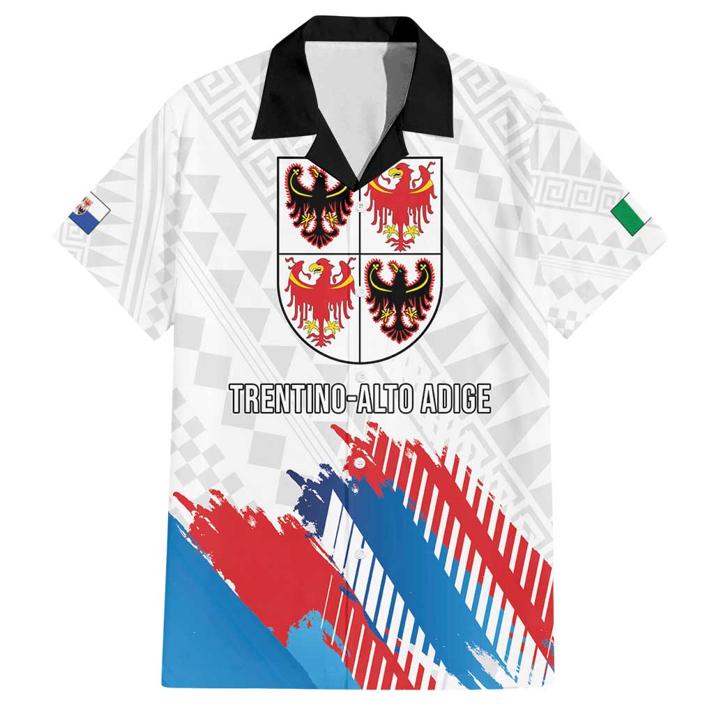 Personalized Italy Trentino-Alto Adige Family Matching Off Shoulder Short Dress and Hawaiian Shirt Flag Style - Wonder Print Shop