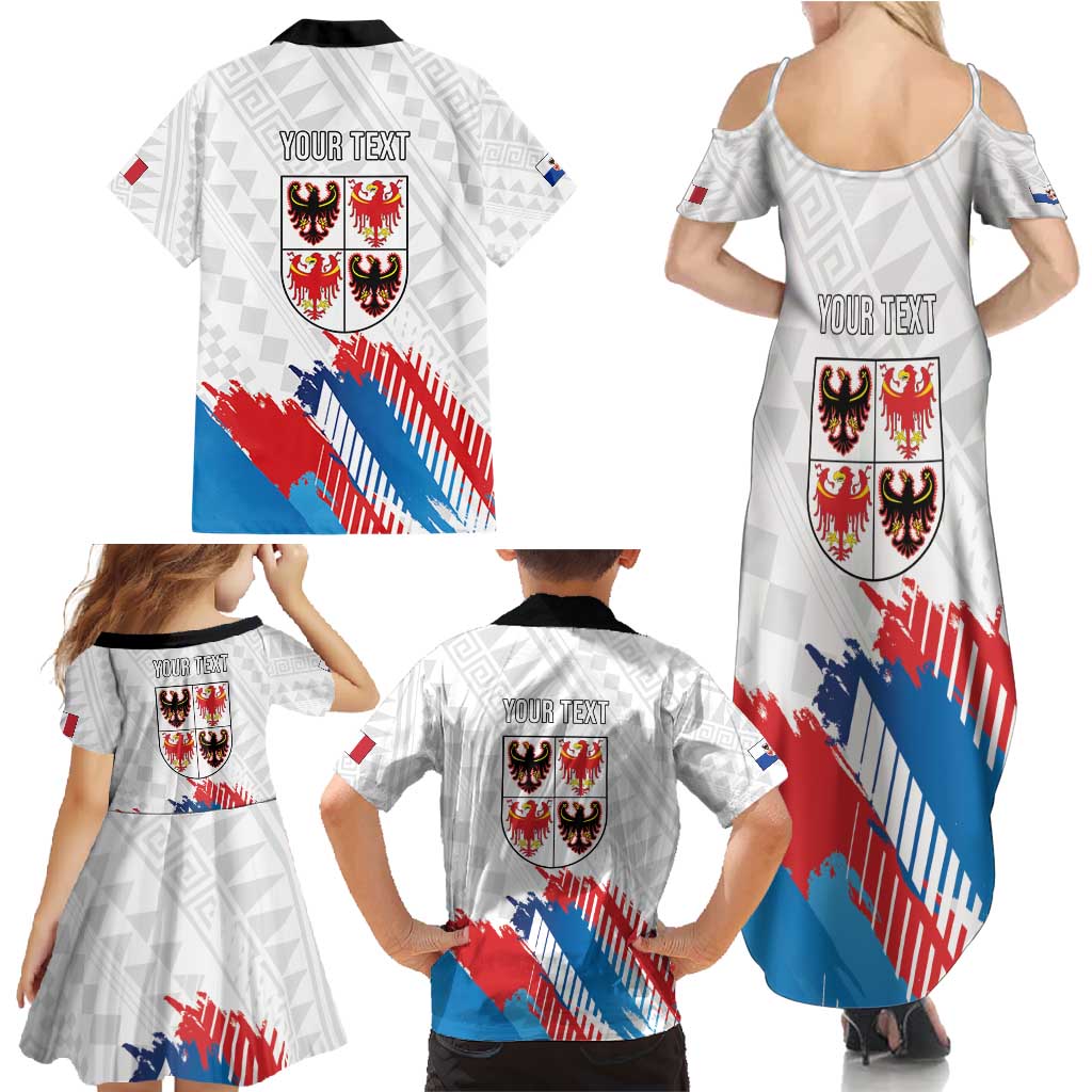 Personalized Italy Trentino-Alto Adige Family Matching Summer Maxi Dress and Hawaiian Shirt Flag Style - Wonder Print Shop