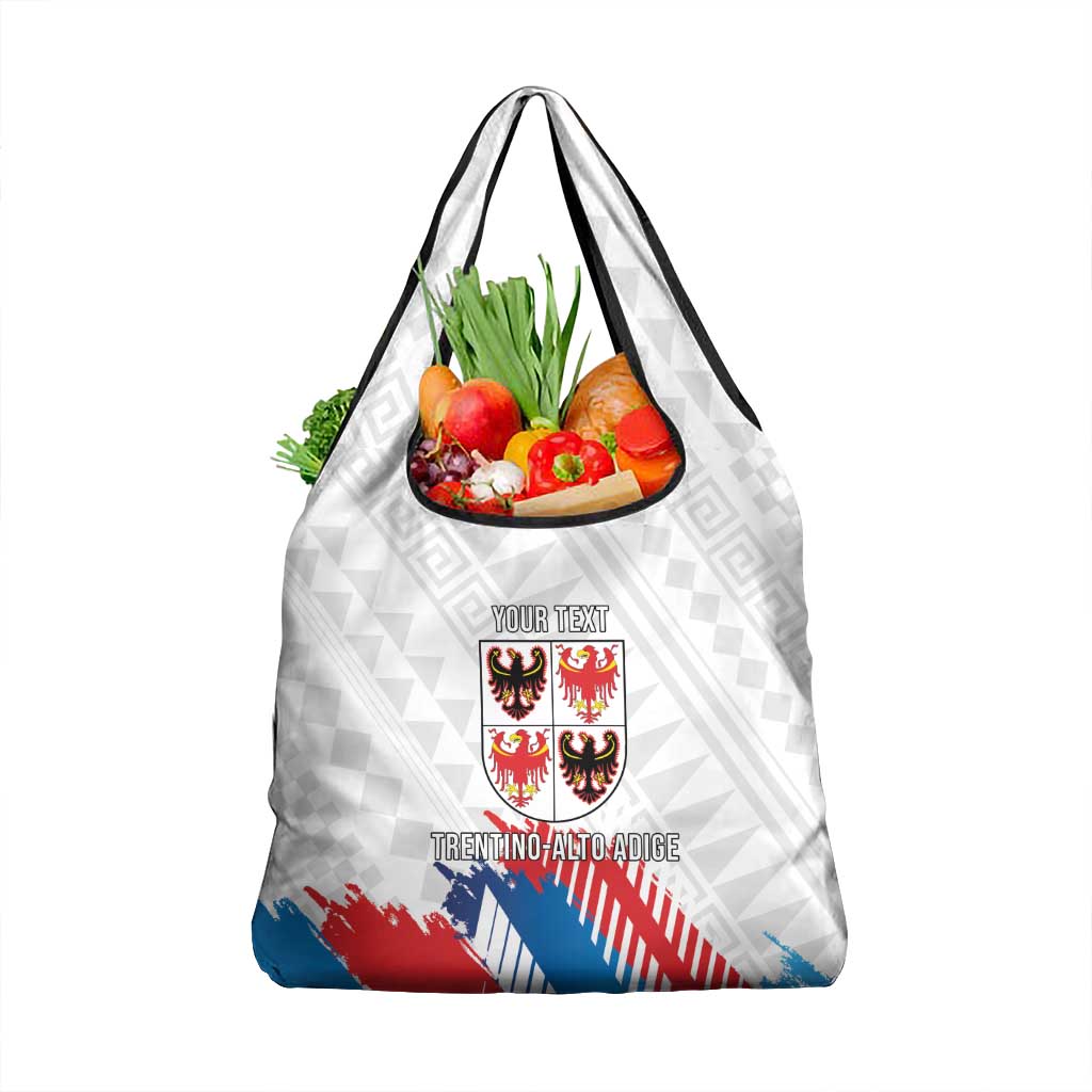 Personalized Italy Trentino-Alto Adige Grocery Bag Flag Style - Wonder Print Shop
