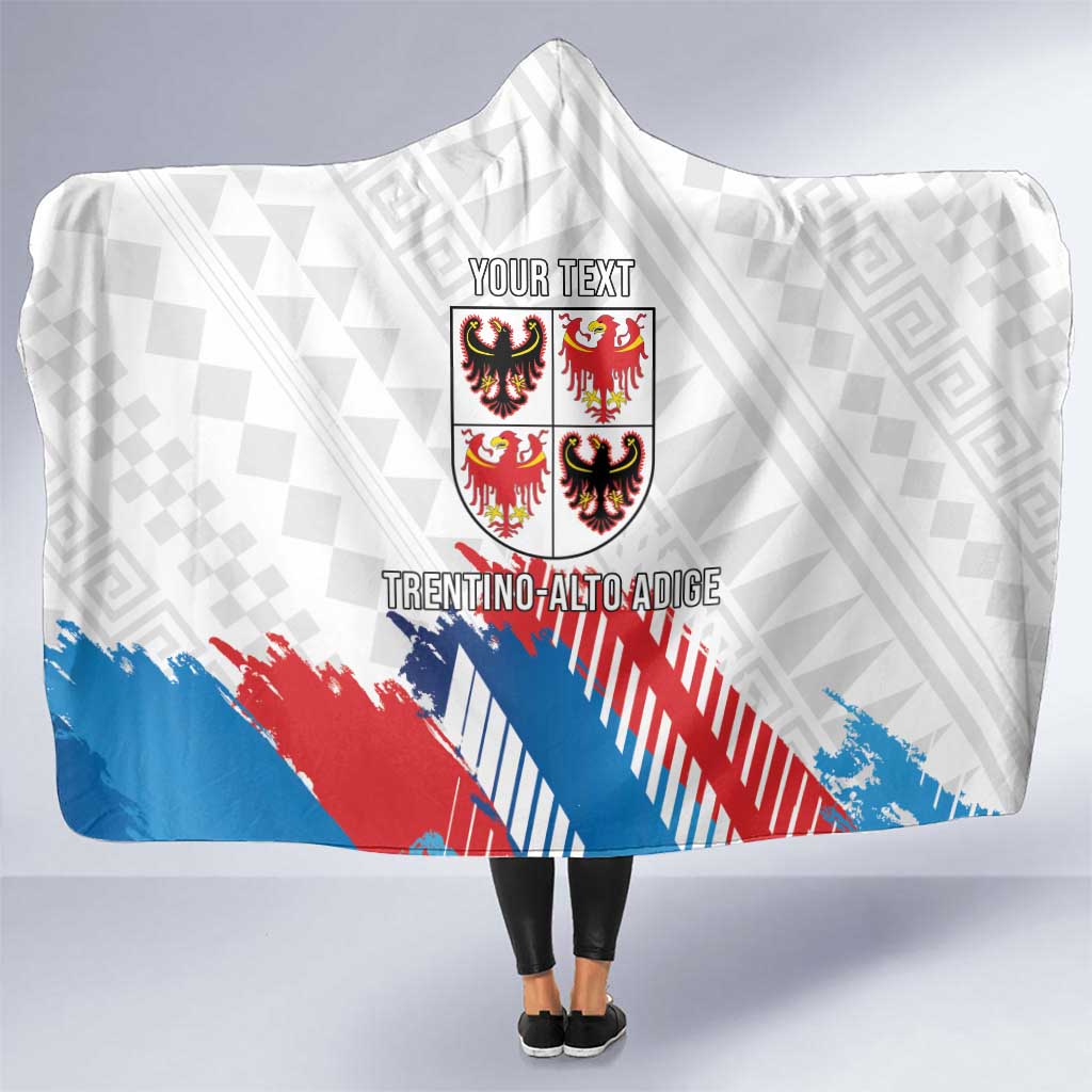 Personalized Italy Trentino-Alto Adige Hooded Blanket Flag Style - Wonder Print Shop