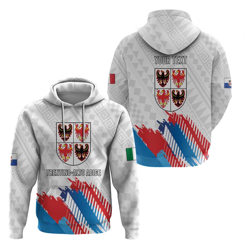 Personalized Italy Trentino-Alto Adige Hoodie Flag Style - Wonder Print Shop