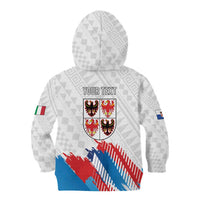 Personalized Italy Trentino-Alto Adige Kid Hoodie Flag Style - Wonder Print Shop