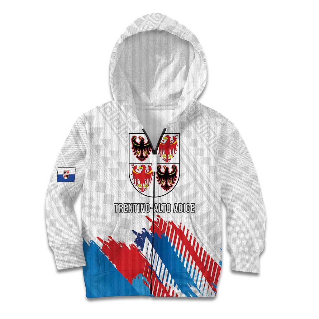 Personalized Italy Trentino-Alto Adige Kid Hoodie Flag Style - Wonder Print Shop