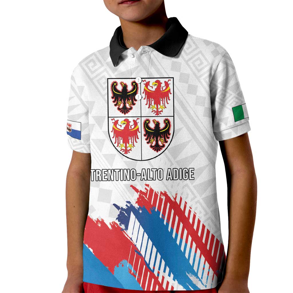 Personalized Italy Trentino-Alto Adige Kid Polo Shirt Flag Style - Wonder Print Shop