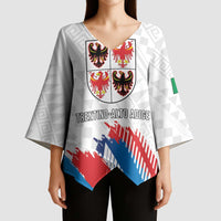 Personalized Italy Trentino-Alto Adige Kimono Sleeve Blouse Flag Style - Wonder Print Shop