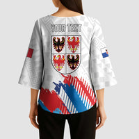 Personalized Italy Trentino-Alto Adige Kimono Sleeve Blouse Flag Style - Wonder Print Shop