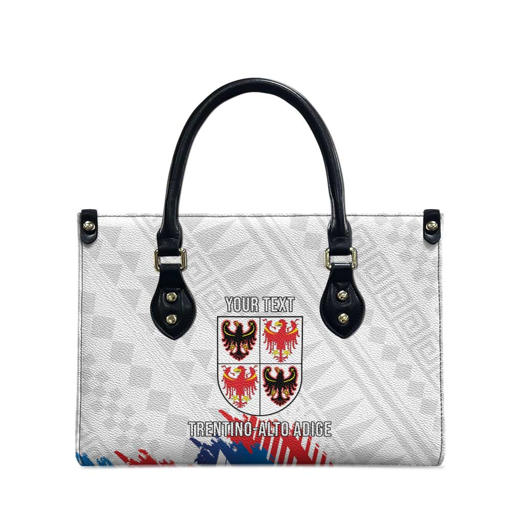 Personalized Italy Trentino-Alto Adige Leather Bag Flag Style - Wonder Print Shop