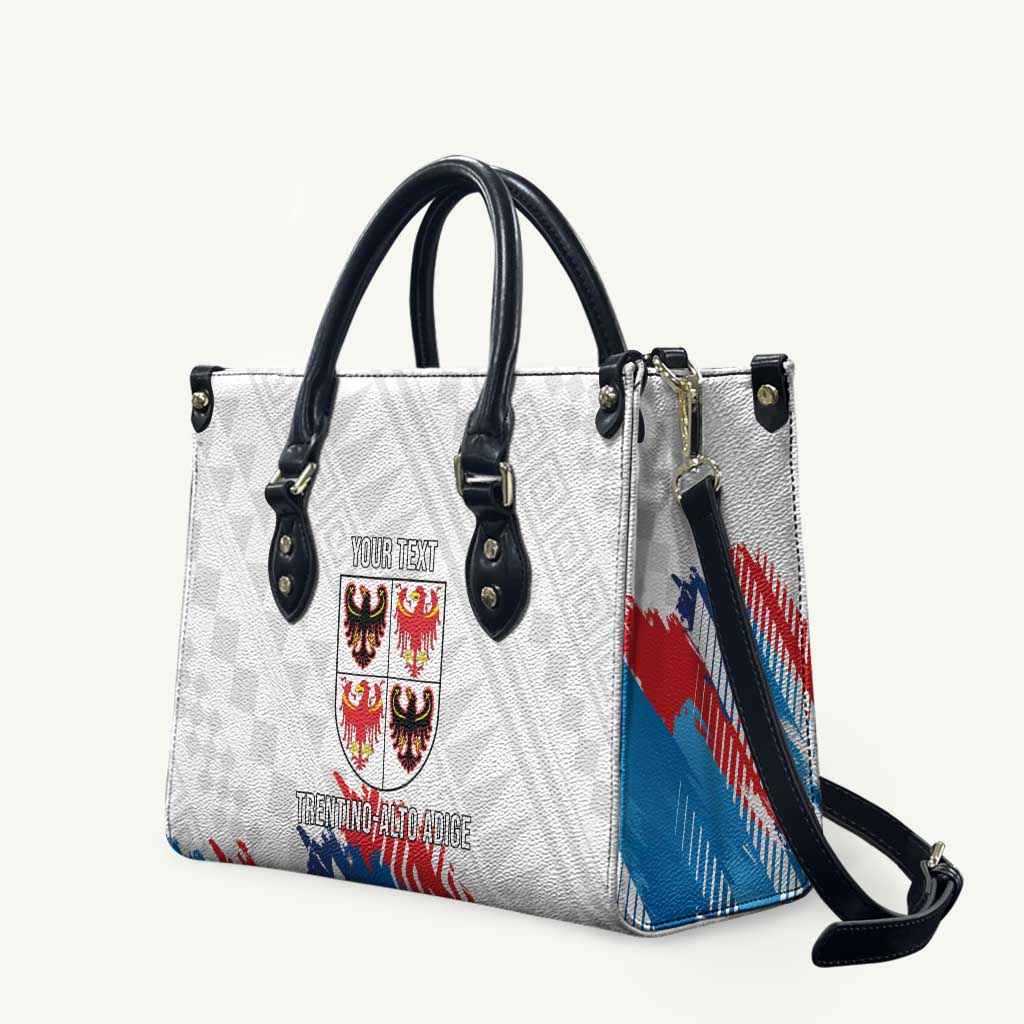 Personalized Italy Trentino-Alto Adige Leather Bag Flag Style - Wonder Print Shop