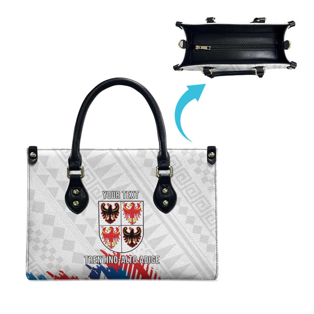 Personalized Italy Trentino-Alto Adige Leather Bag Flag Style - Wonder Print Shop