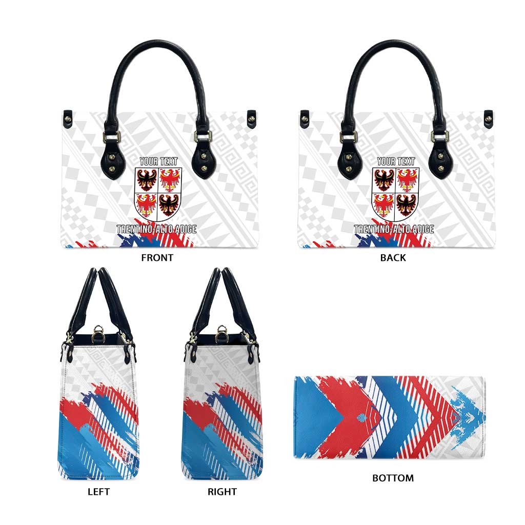 Personalized Italy Trentino-Alto Adige Leather Bag Flag Style - Wonder Print Shop