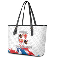 Personalized Italy Trentino-Alto Adige Leather Tote Bag Flag Style - Wonder Print Shop