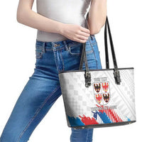 Personalized Italy Trentino-Alto Adige Leather Tote Bag Flag Style - Wonder Print Shop