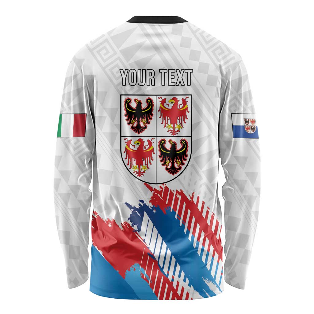 Personalized Italy Trentino-Alto Adige Long Sleeve Shirt Flag Style - Wonder Print Shop